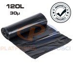 Worki 120L mocne czarne 25 sztuk