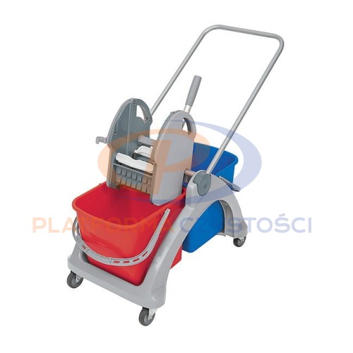 SPLAST wózek z tworzywa dwukomorowy 2x25L