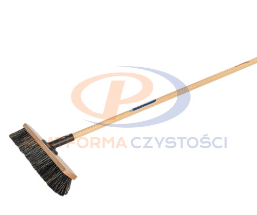 ZAMIATACZ drewniany włosie mix 50cm + KIJ drewniany