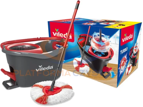 VILEDA BOX TURBO zestaw z mopem obrotowym 2in1