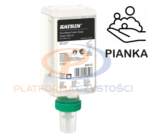 48410 KATRIN CLEAN Touchfree mydło w pianie 500ml