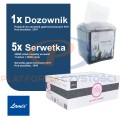 LAMIX Zestaw startowy serwetka gastronomiczna N10 + dozownik do serwetki N10