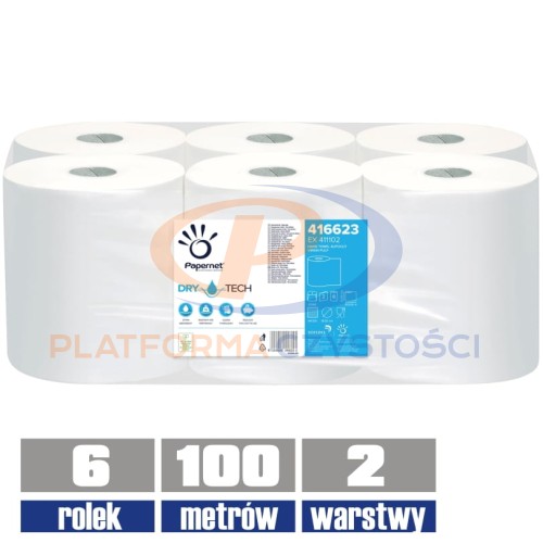 416623 PAPERNET ręcznik AUTOCUT TAD 2 warstwowy 100mb / 6 sztuk