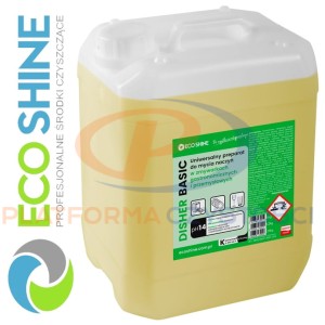 ECOSHINE DISHER BASIC 24kg uniwersalny preparat do mycia naczyń w zmywarkach gastronomicznych i przemysłowych