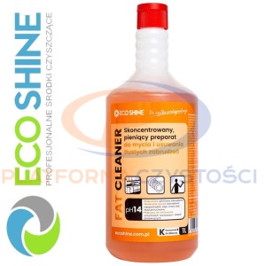 ECOSHINE FAT CLEANER 1L skoncentrowany preparat do ręcznego czyszczenia zatłuszczonych i zaolejonych urządzeń, przedmiotów oraz powierzchni