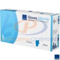 Rękawice nitrylowe niebieskie rozmiar L (8-9) 100 sztuk