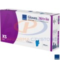 Rękawice nitrylowe niebieskie rozmiar XS (5-6) 100 sztuk