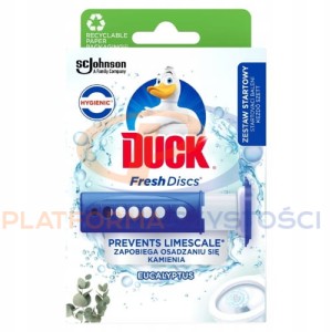 DUCK Fresh Discs Eukaliptus żelowy krążek do WC urządzenie + 6 aplikacji