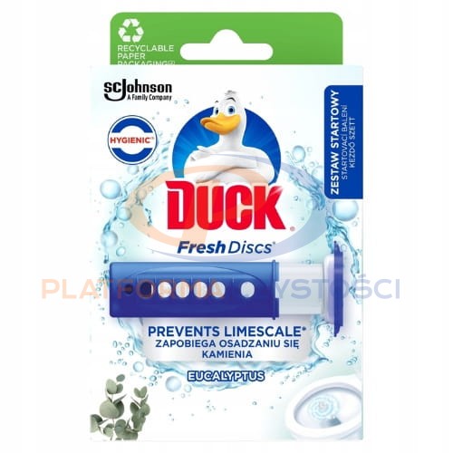 DUCK Fresh Discs Eukaliptus żelowy krążek do WC urządzenie + 6 aplikacji