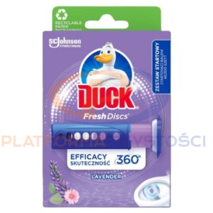 DUCK Fresh Discs Lawenda żelowy krążek do WC urządzenie + 6 aplikacji