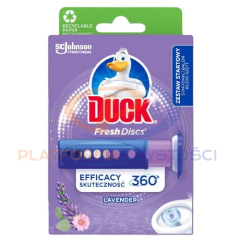 DUCK Fresh Discs Lawenda żelowy krążek do WC urządzenie + 6 aplikacji