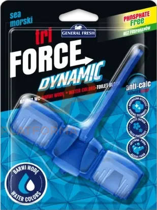 GENERAL FRESH TRI FORCE DYNAMIC zawieszka do WC z funkcją barwienia wody
