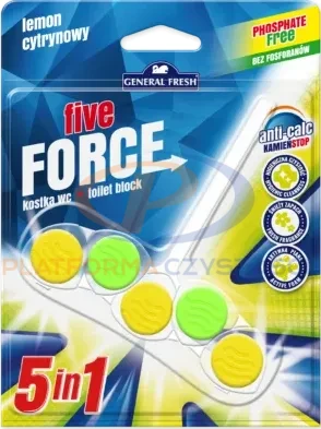 GENERAL FRESH FIVE FORCE CYTRYNA zawieszka do WC 50g