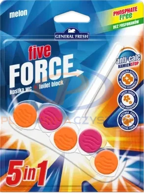 GENERAL FRESH FIVE FORCE MELON zawieszka do WC 50g