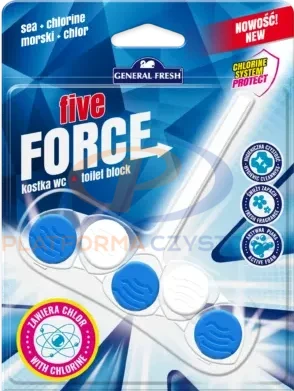 GENERAL FRESH FIVE FORCE MORSKA zawieszka do WC 50g