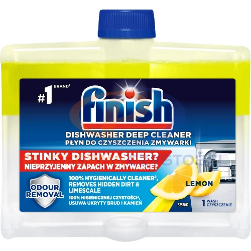 FINISH płyn czyszczący do zmywarek 250 ml - lemon