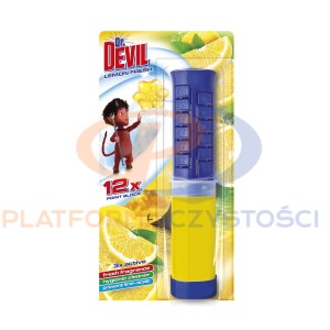 Dr. DEVIL punktowy krążek WC żel 12 aplikacji - Lemon Fresh