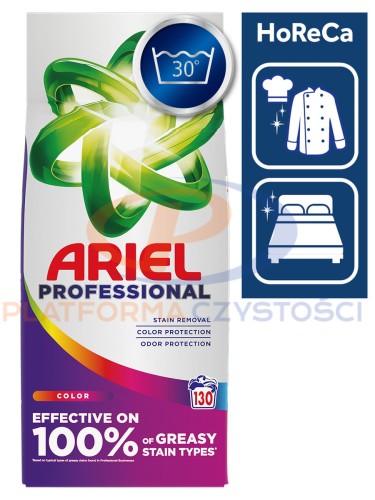Ariel Professional proszek do prania tkanin kolorowych 7,15kg 130 prań