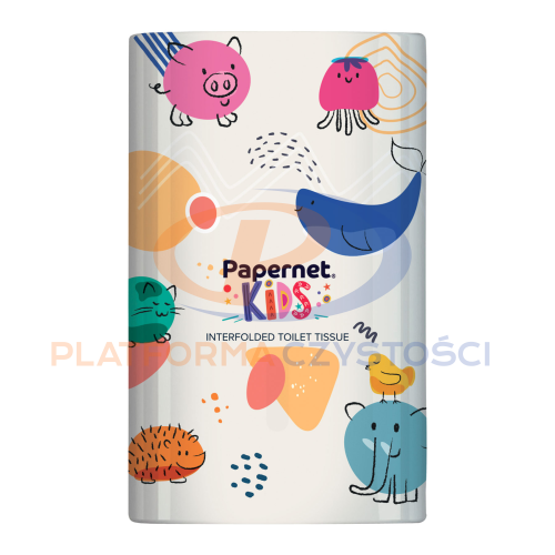 421808 Papernet Kids "ZWIERZĄTKA" Dozownik do papieru toaletowego w listkach