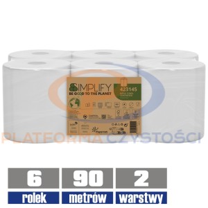 423145 PAPERNET ręczniki w roli MAXI 2-warstwy 90mb / 6 sztuk