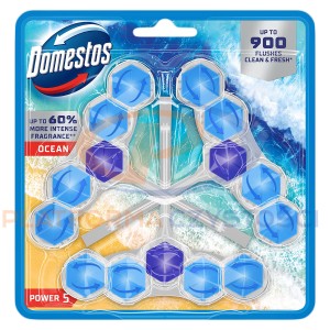 DOMESTOS Power 5 zawieszka do WC 3x55g Ocean