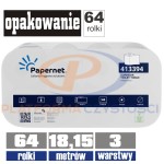 413394 PAPERNET papier toaletowy 3-warstwy 18,15 mb / 8x8rolek=64rolki