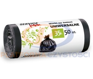 Service Pack Worki HDPE 35L czarne 50 sztuk