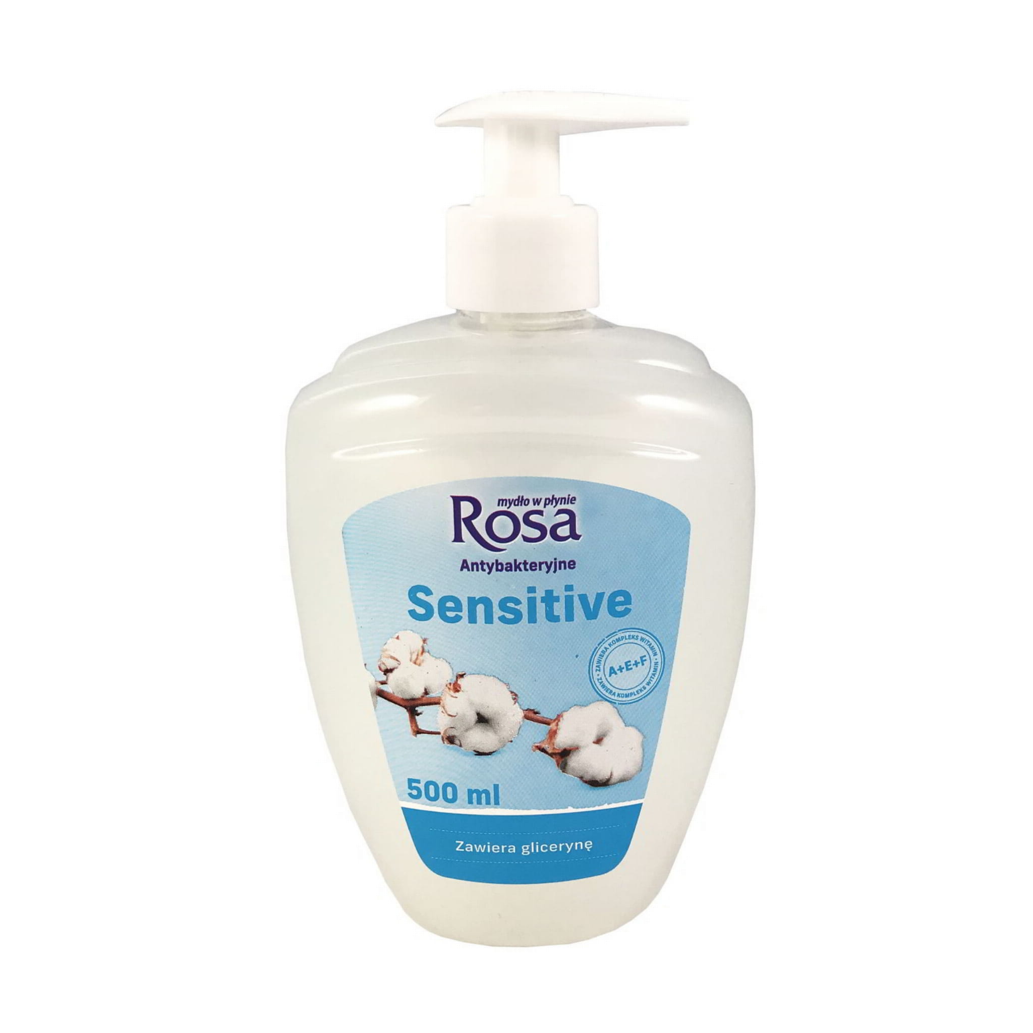 ROSA mydło antybakteryjne z dozownikiem 500 ml