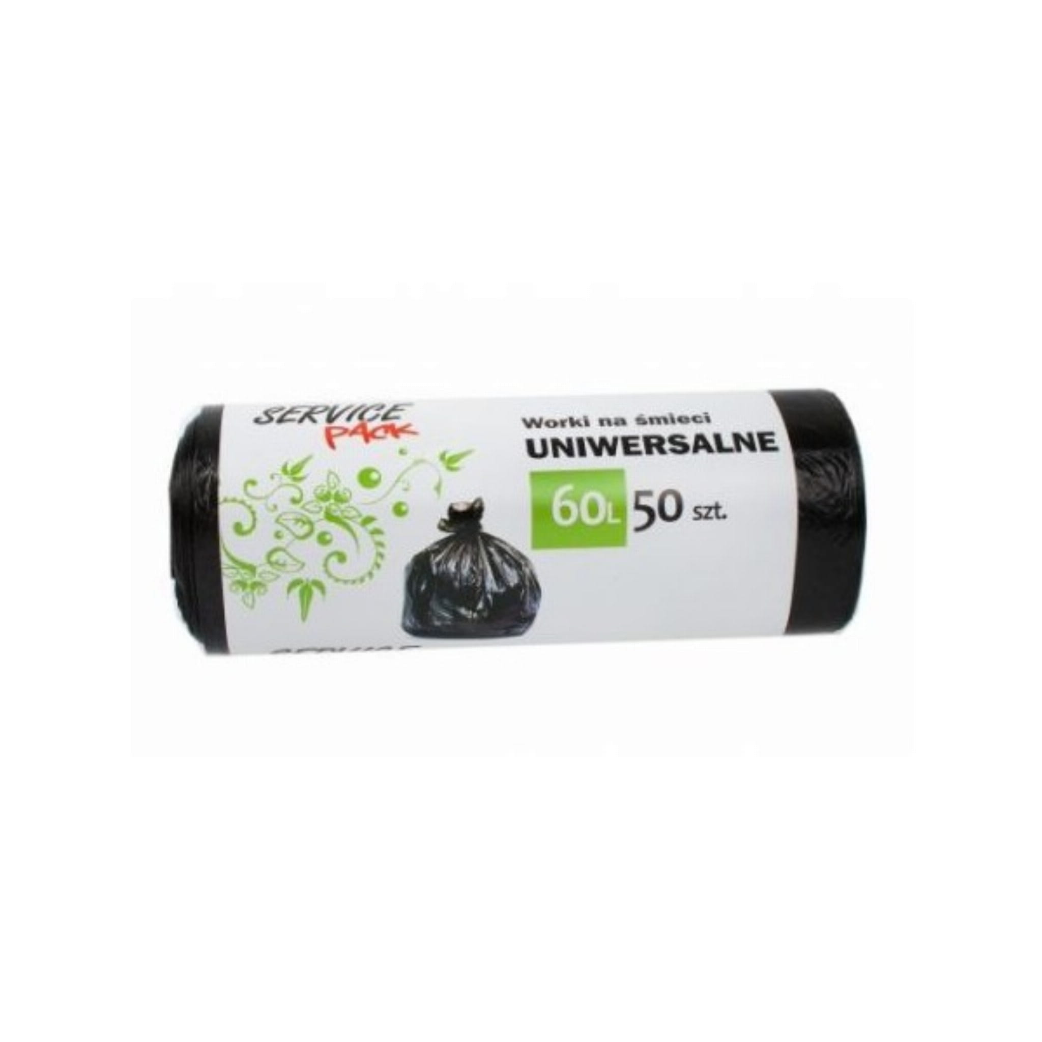 Worki HDPE 60L czarne 50 sztuk