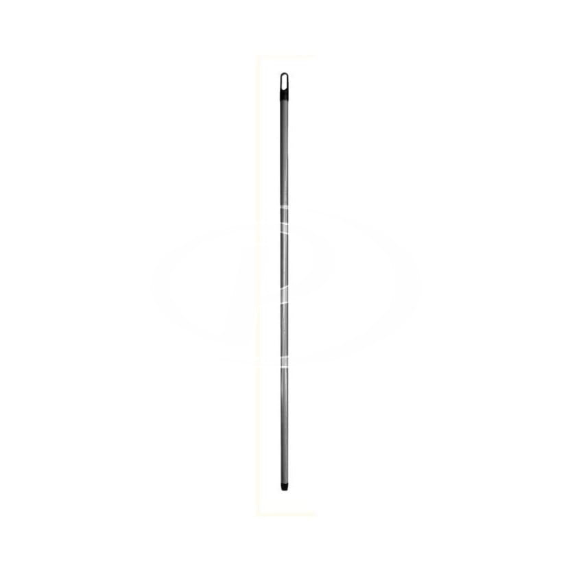 Kij metalowy alu chrom z gwintem 130cm