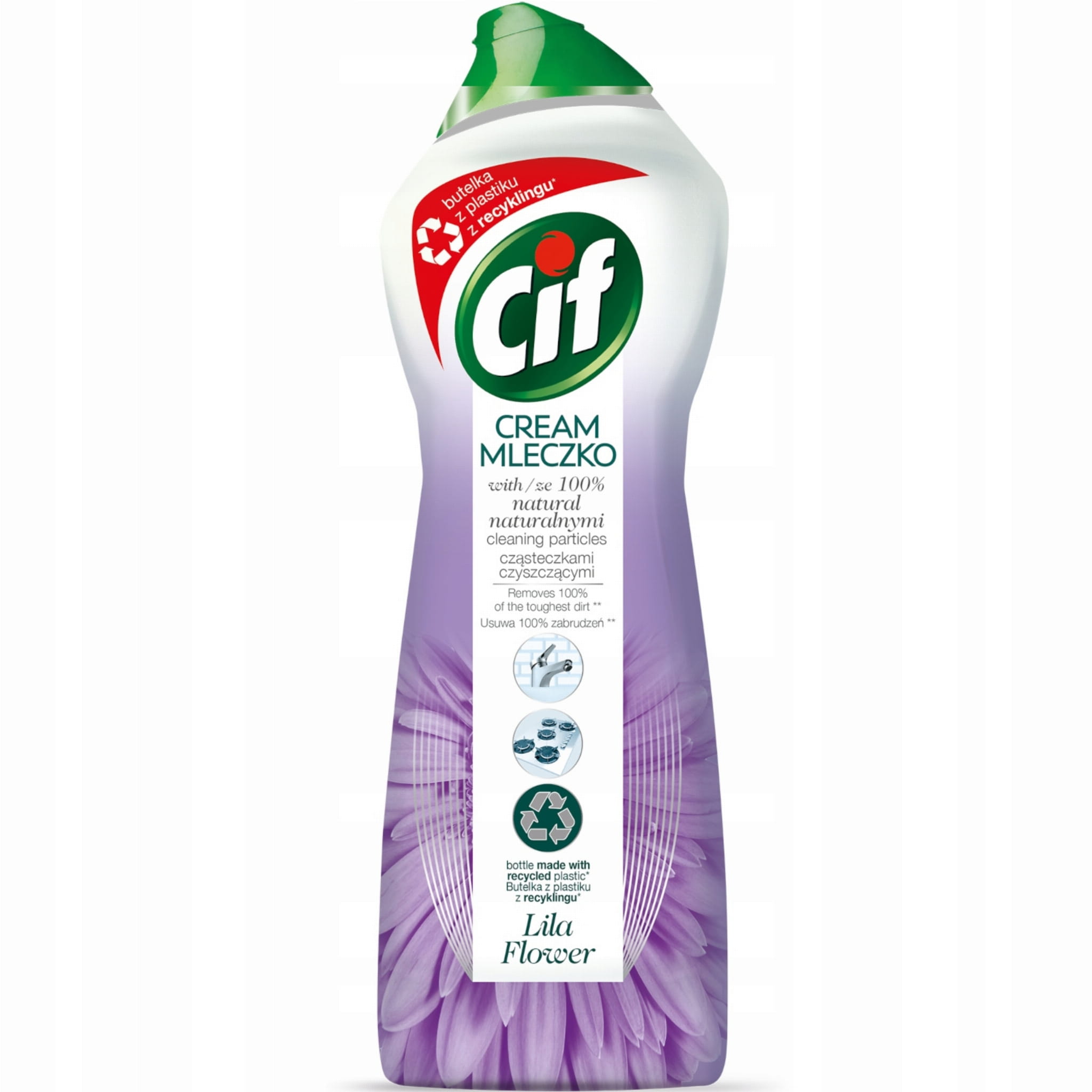 CIF CREAM LILA FLOWER mleczko z mikro kryształkami 780g