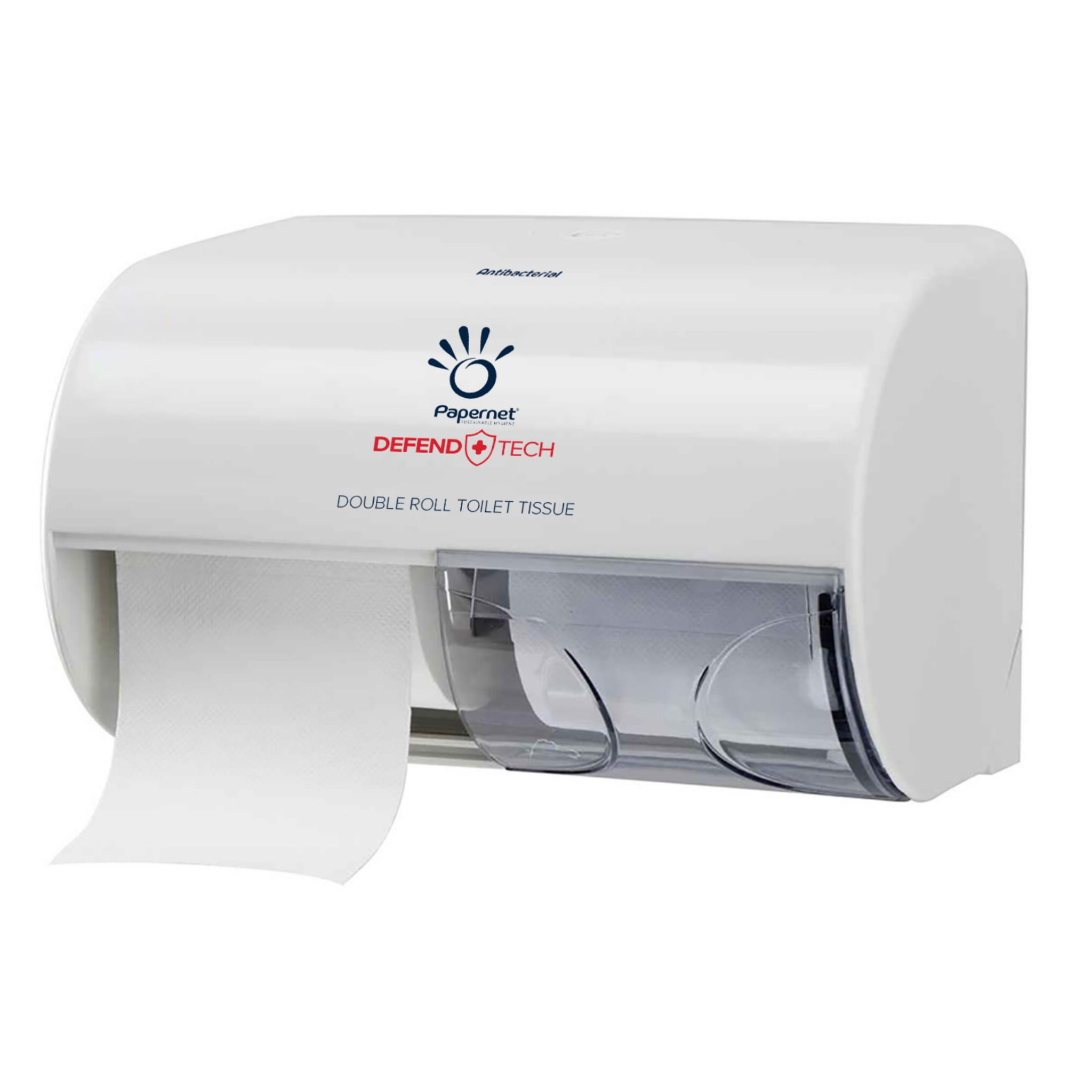 403616 PAPERNET podwójny dozownik na papier toaletowy standard biały