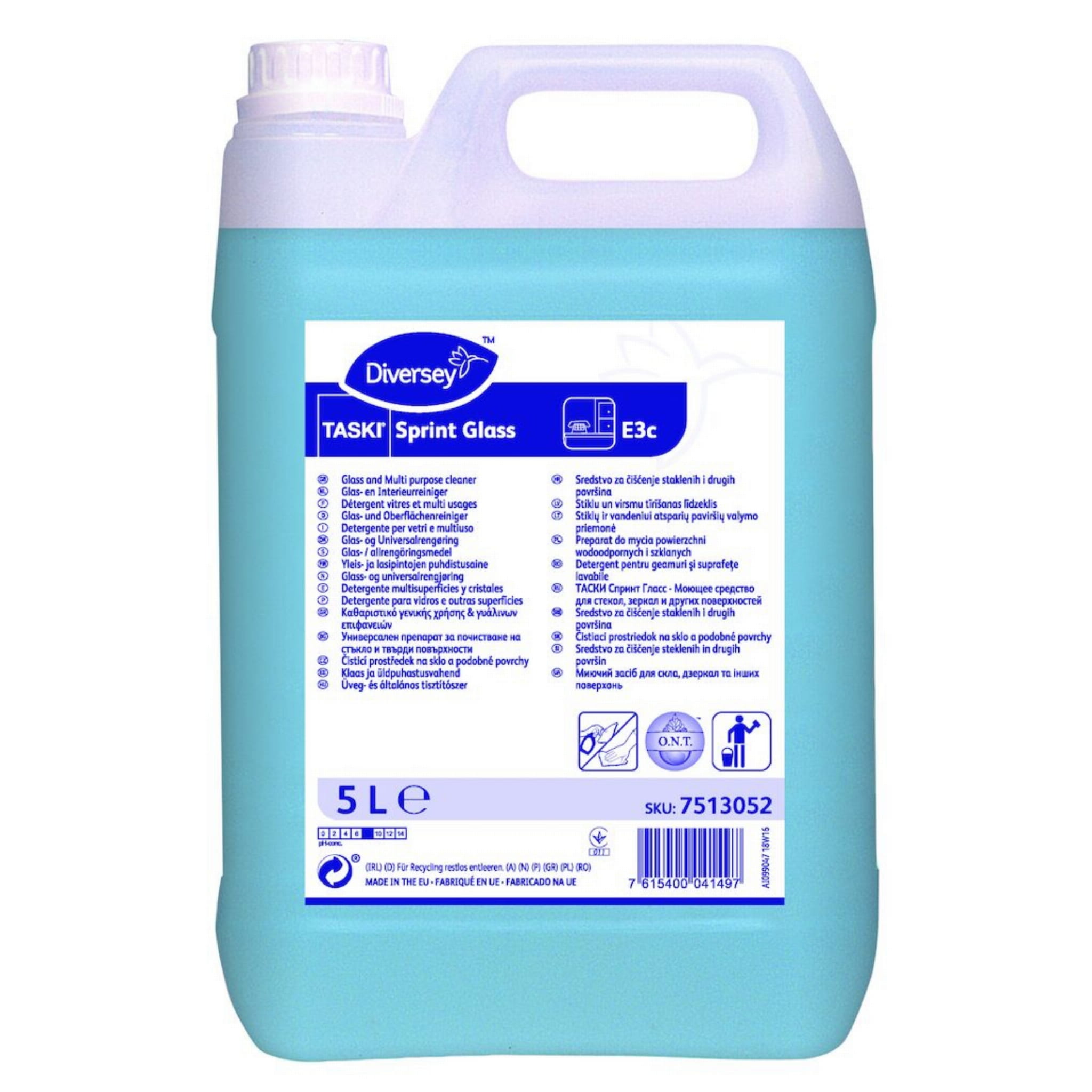 TASKI Sprint Glass 5L preparat do mycia powierzchni wodoodpornych i szklanych