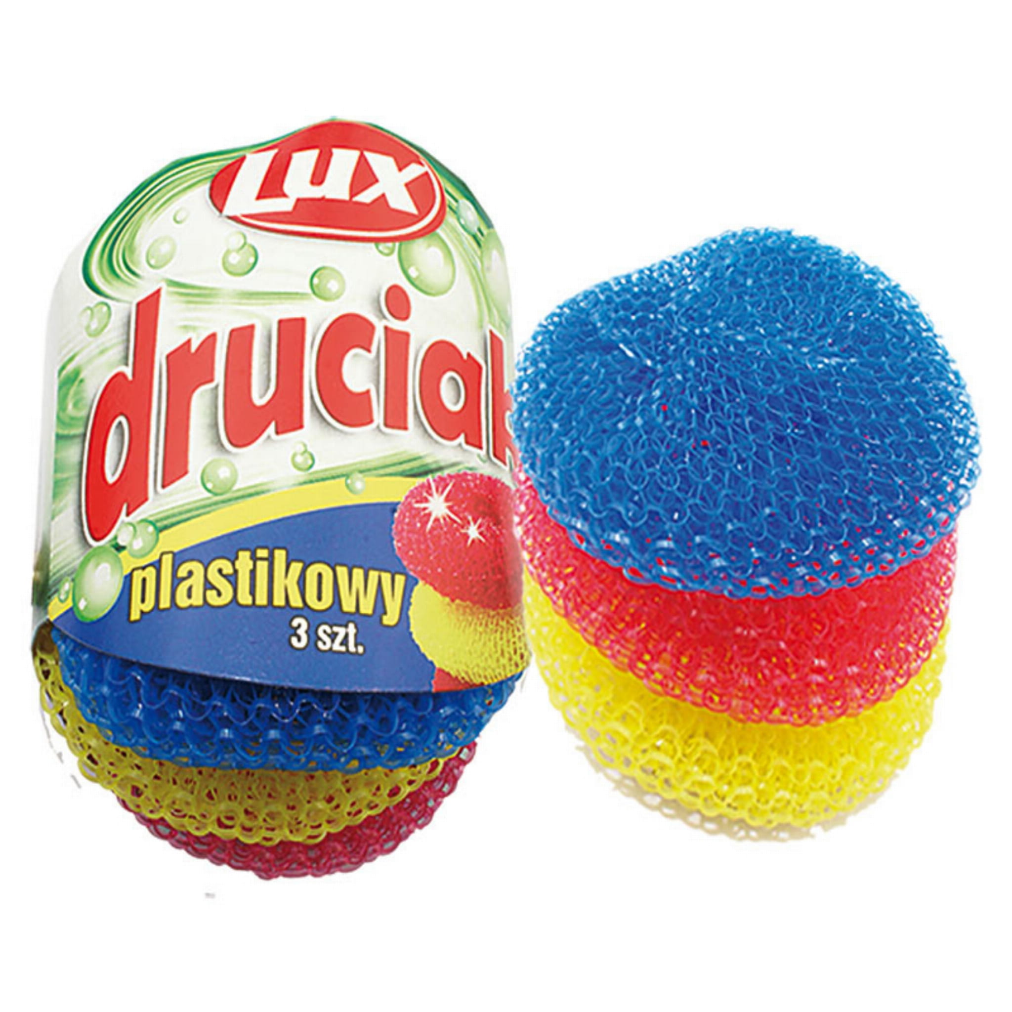 Druciak plastikowy 3 sztuki