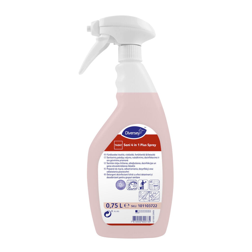TASKI Sani 4in1 spray 750ml mycie, odkamienianie, dezynfekcja w toaletach