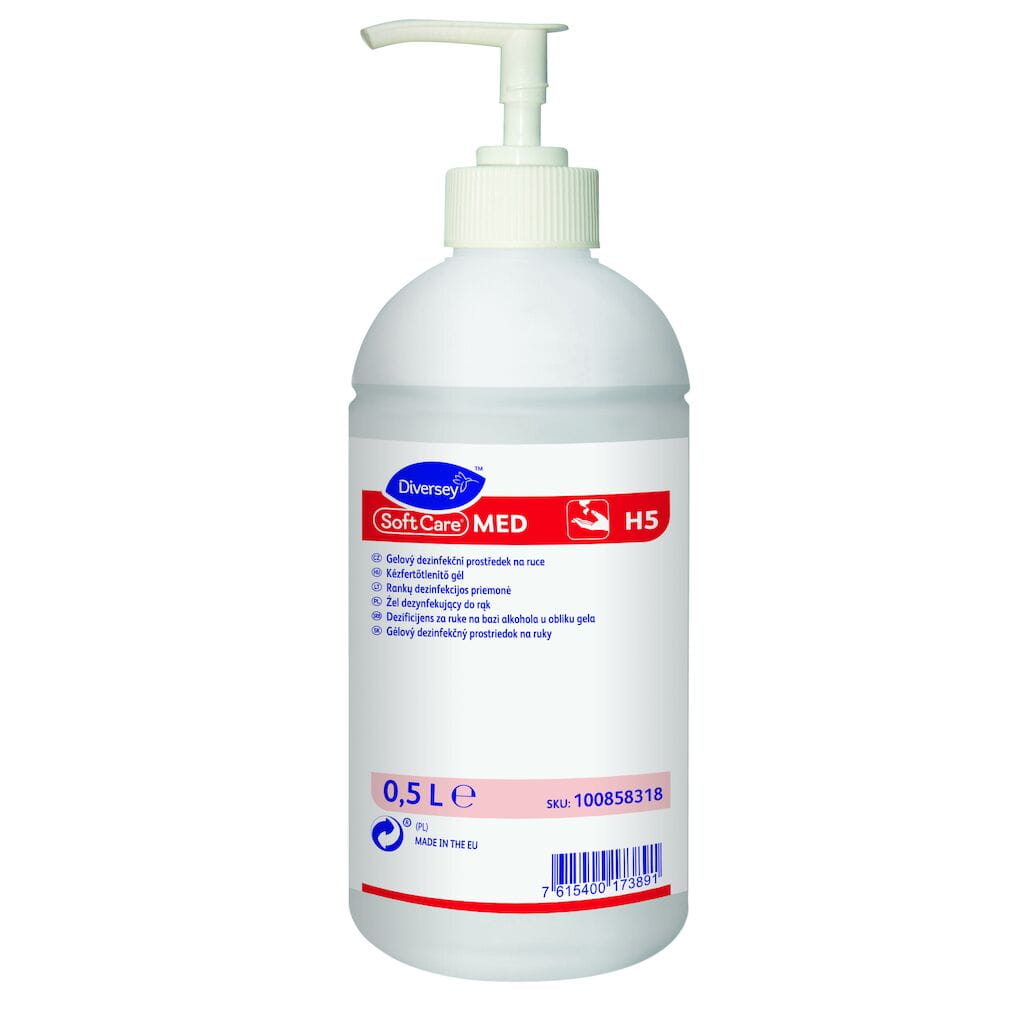 Soft Care MED H5 alkoholowy preparat w postaci żelu do higienicznej i chirurgicznej dezynfekcji rąk 500ml