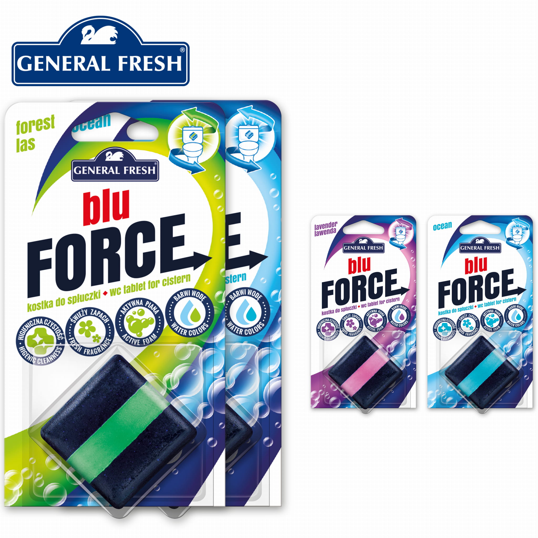 GENERAL FRESH kostka barwiąca do spłuczki 40g