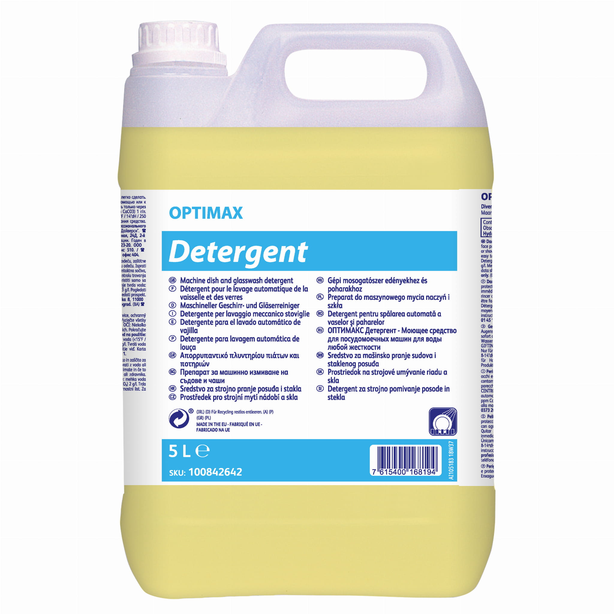 Optimax Detergent 5L preparat do maszynowego mycia naczyń