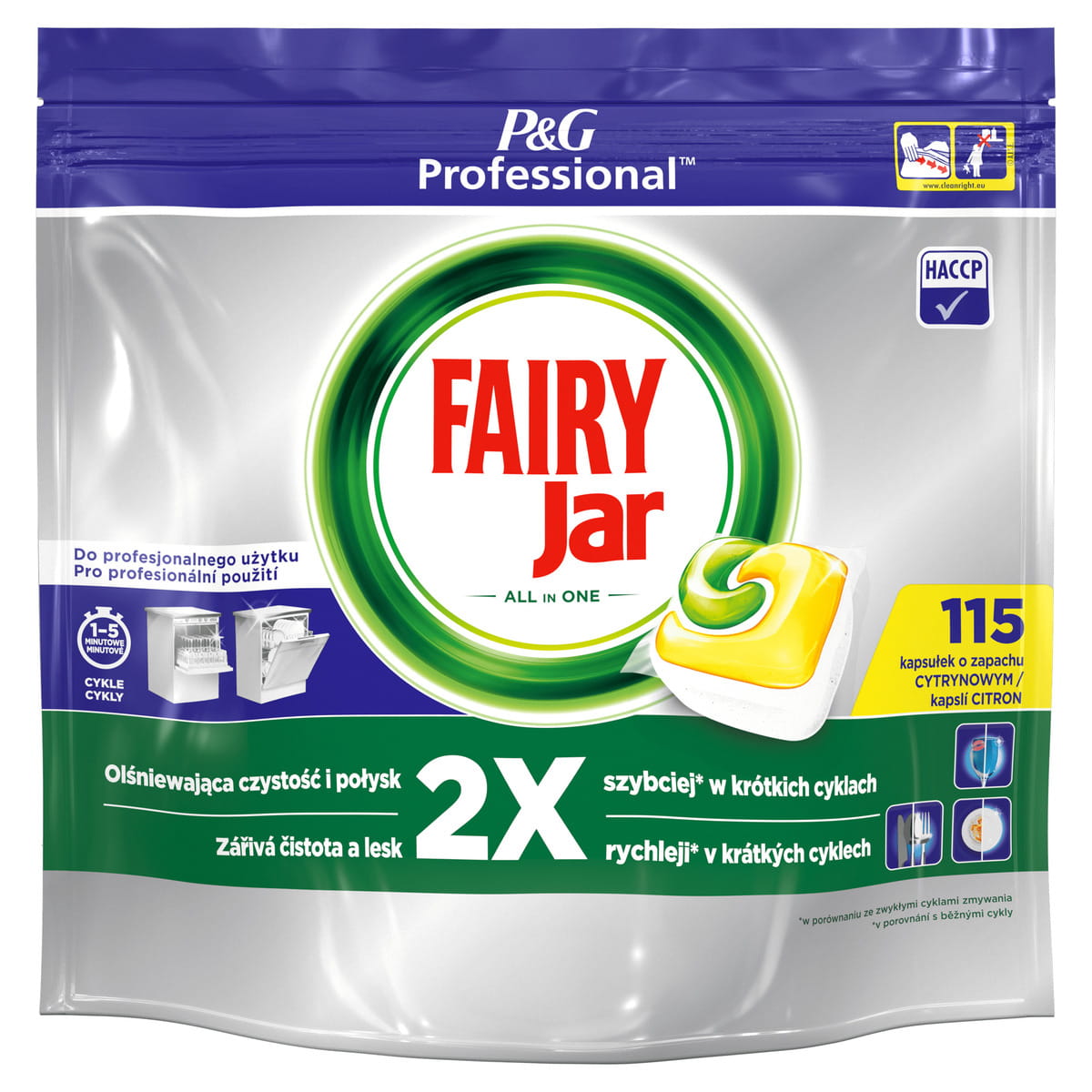 FAIRY Professional All in One kapsułki do zmywarek 115 sztuk