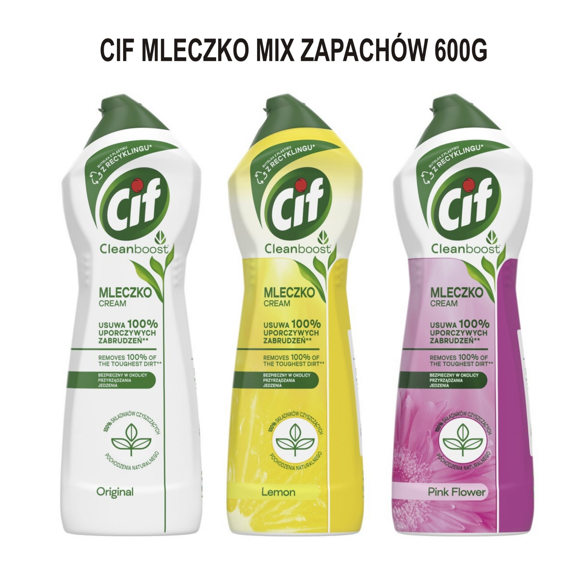CIF CREAM LEMON mleczko z mikro kryształkami 500ml