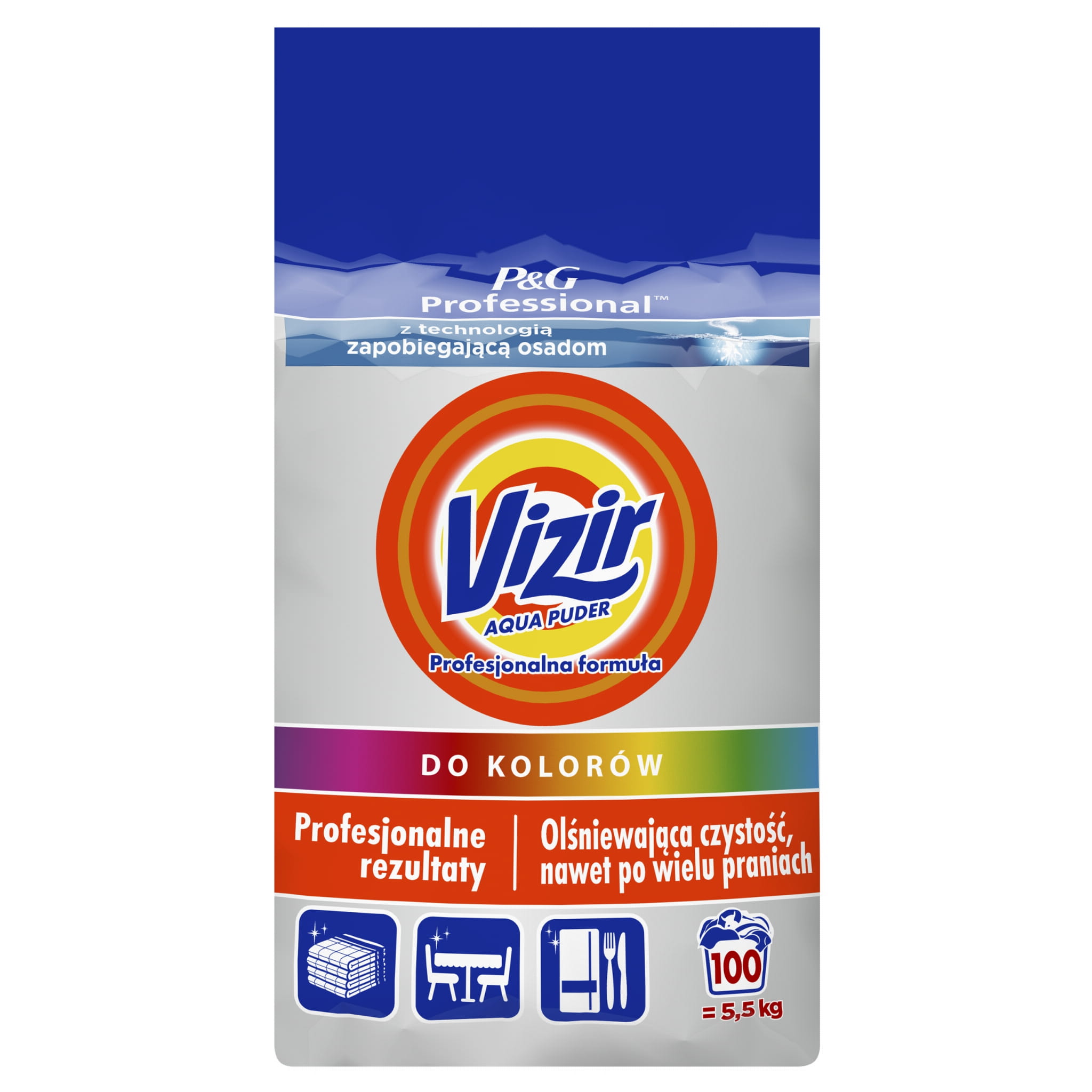 Vizir Professional Color proszek do prania 5,5kg 100 prań