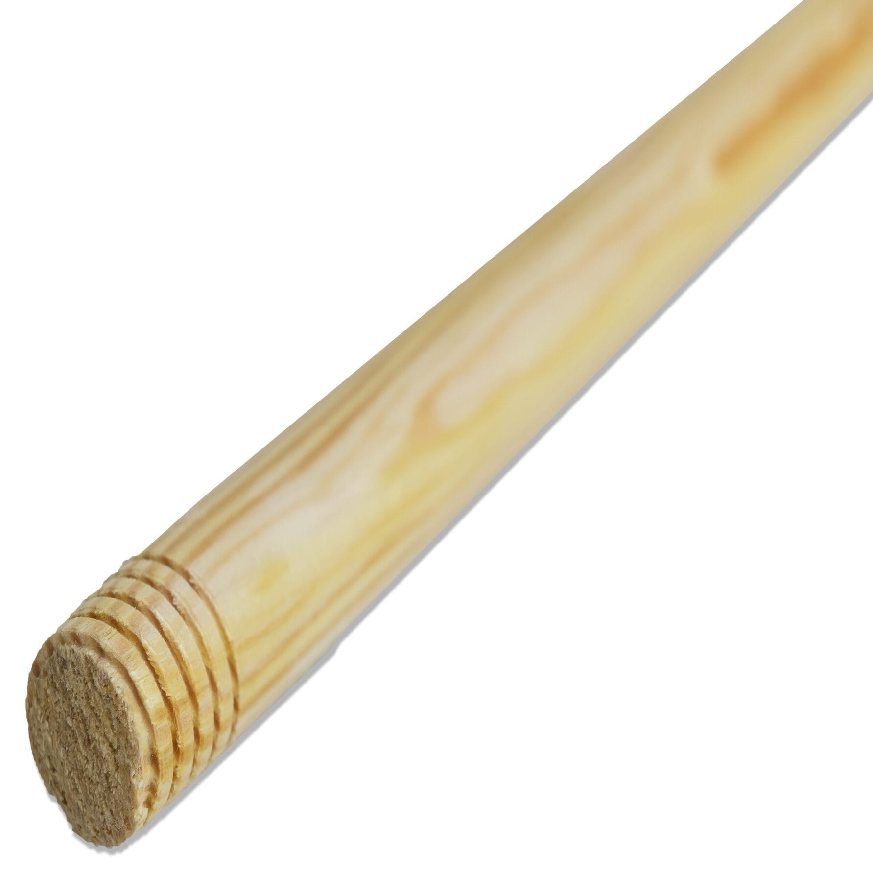 Kij drewniany lakierowany z gwintem drewnianym 150cm