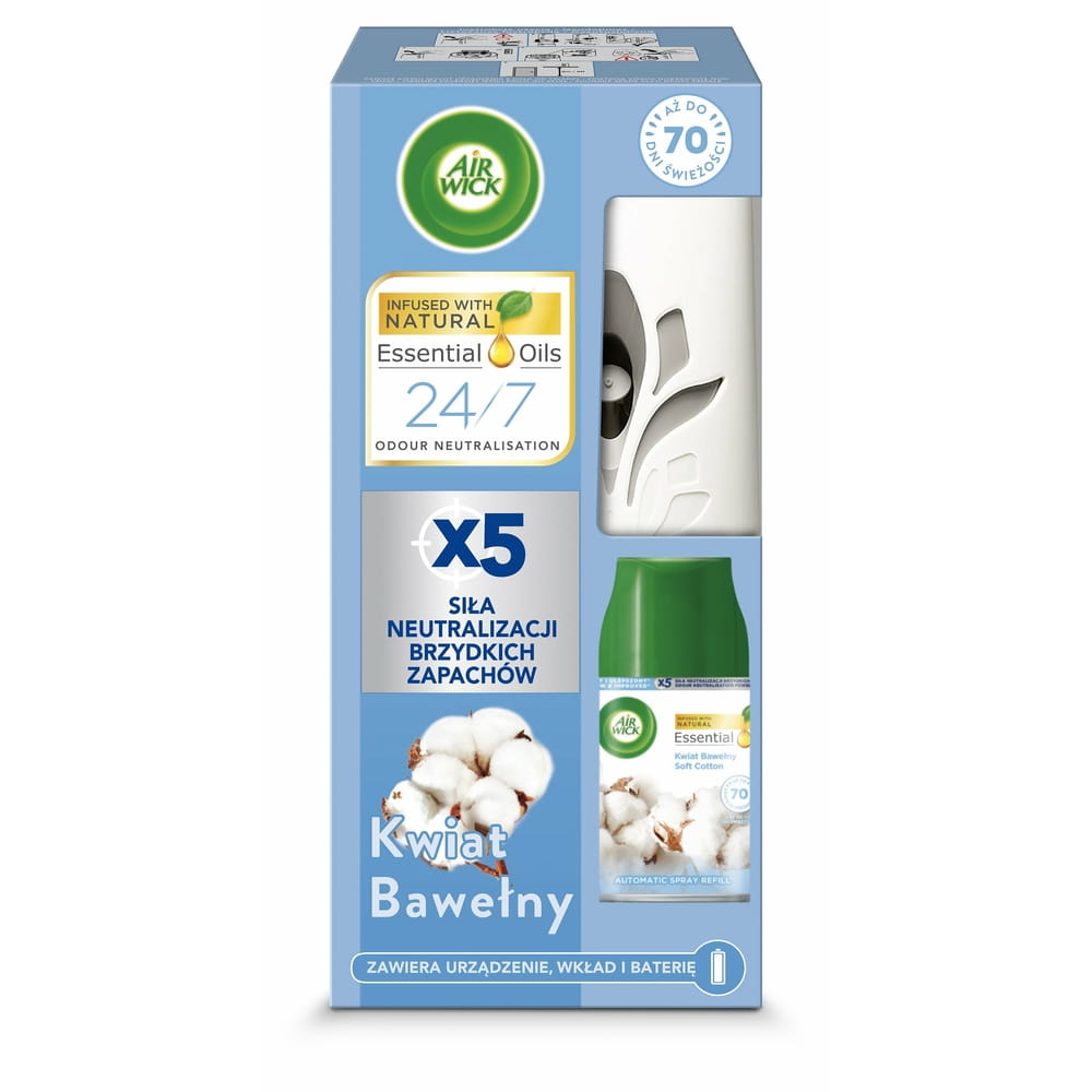 AIR WICK FRESHMATIC urządzenie + wkład Białe Kwiaty 250ml