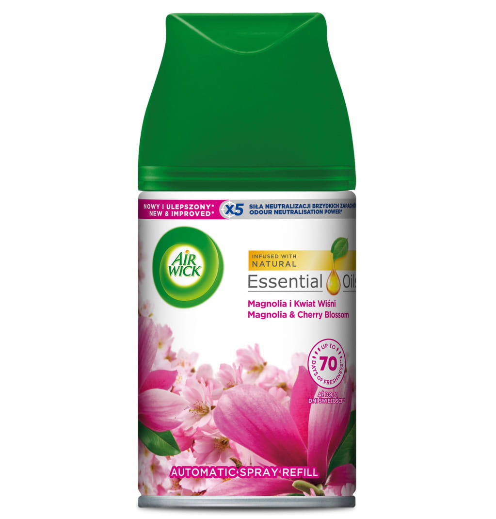 AIR WICK FRESHMATIC wkład 250ml MAGNOLIA I KWIAT WIŚNI
