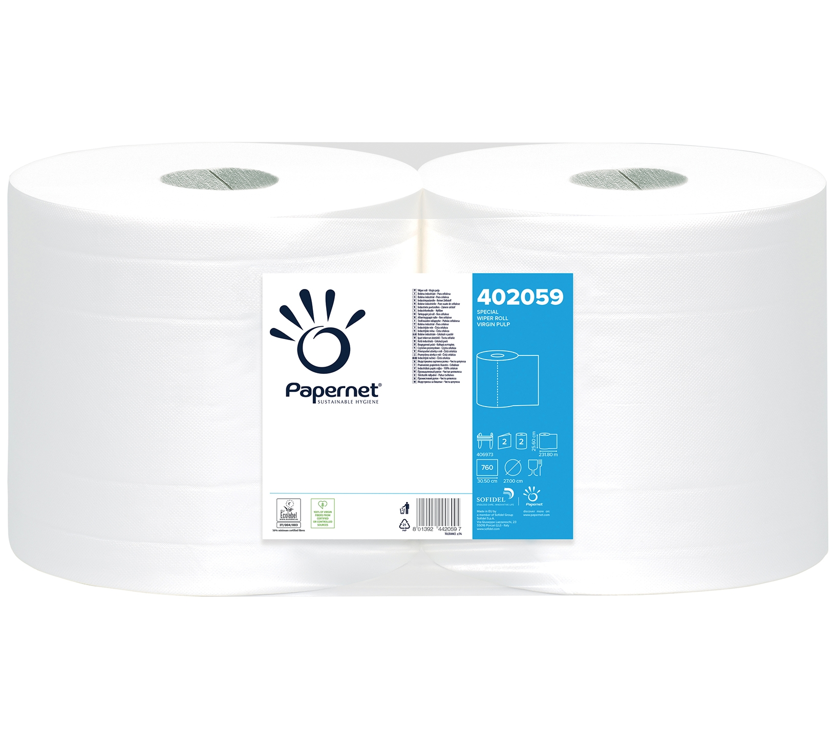 402059 PAPERNET czyściwo 2-warstwowe 232 mb / 2 sztuki