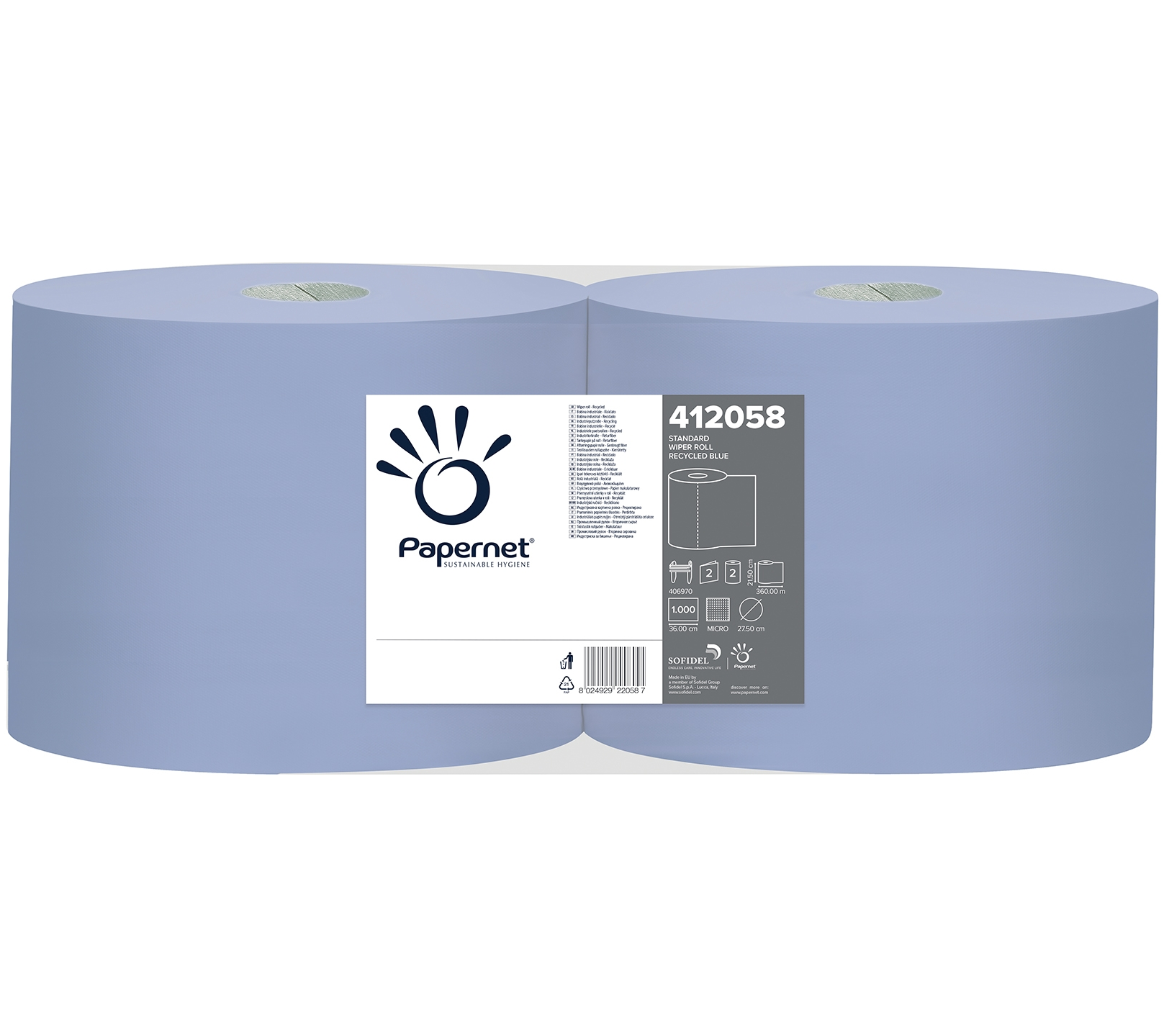 412058 PAPERNET czyściwo 2-warstwowe 360 mb / 2 sztuki