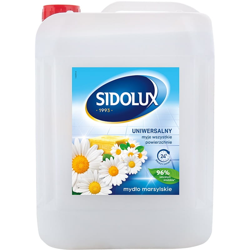 SIDOLUX Uniwersalny płyn do mycia 5L - mydło marsylskie