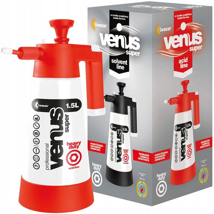 KWAZAR PRO+ VENUS SUPER HD 1,5L acid line pH 1-6 opryskiwacz ciśnieniowy