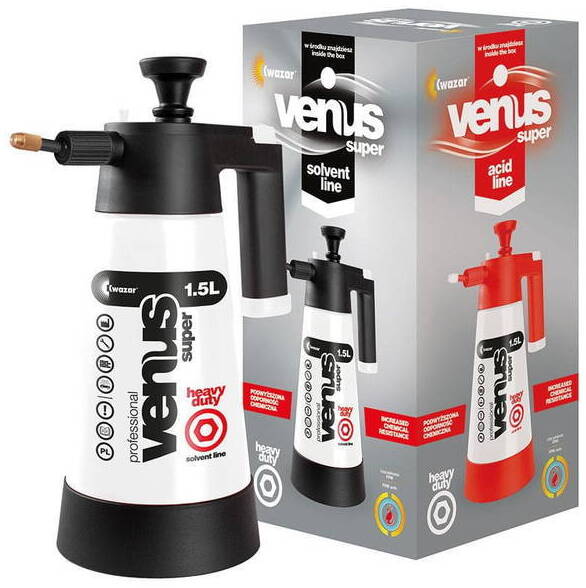 KWAZAR PRO+ VENUS SUPER HD 1,5L solvent line opryskiwacz ciśnieniowy przeznaczony do aplikacji rozpuszczalników
