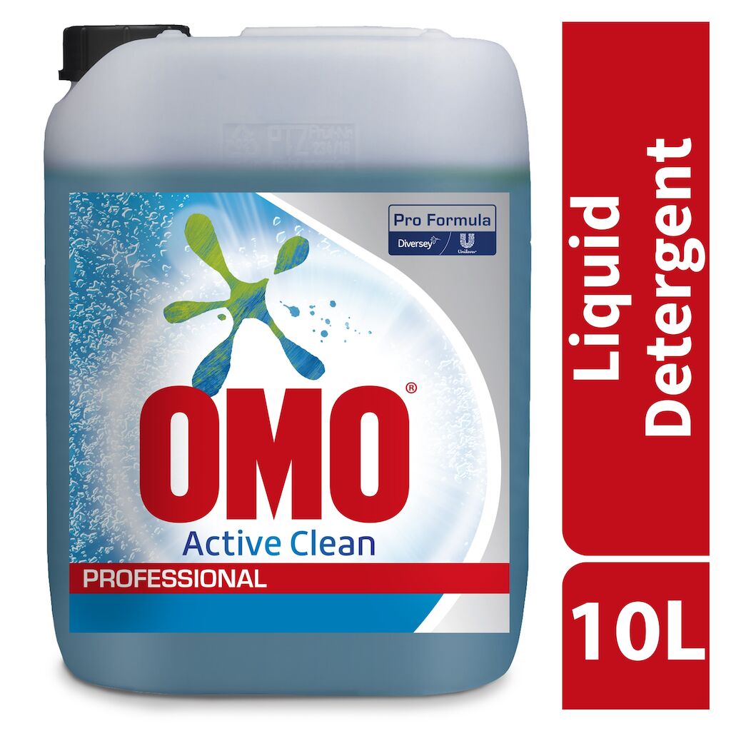 Omo Professional Active Clean Liquid 10L / 154prań płynny detergent do prania